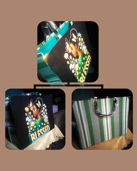 Sac cabas imprimé art