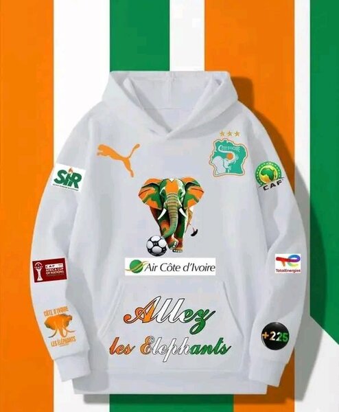 Sweat à capuche équipe de Côte d'Ivoire