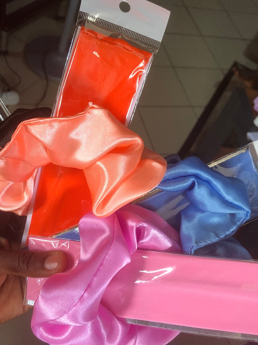 Lot de Chouchous Satin Colorés