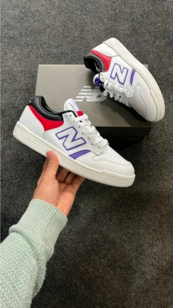 New Balance 574 Blanc Violet