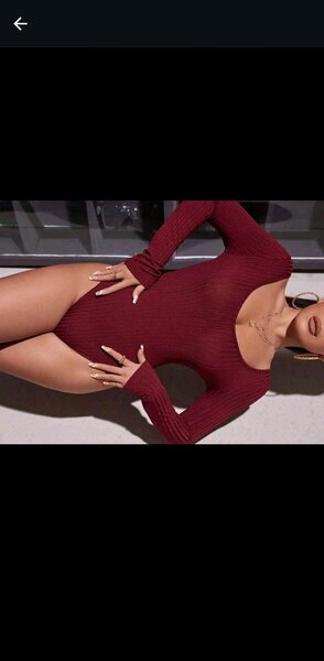 Body en maille à manches longues