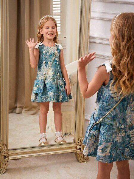 Robe Fille Fleurie 5 ans
