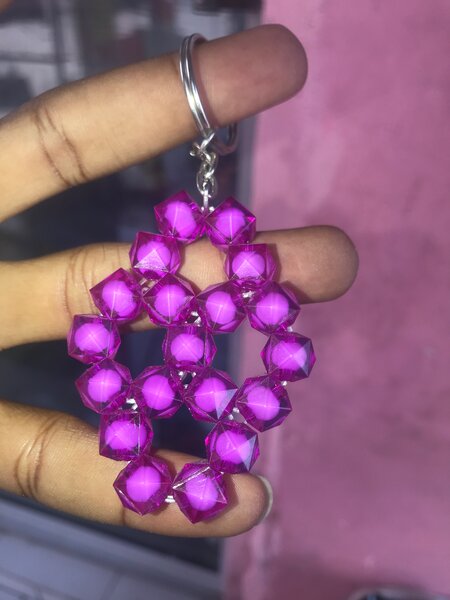 Porte-clés Cristal Violet