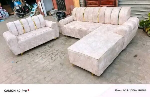 Ensemble canapé moderne en tissu beige