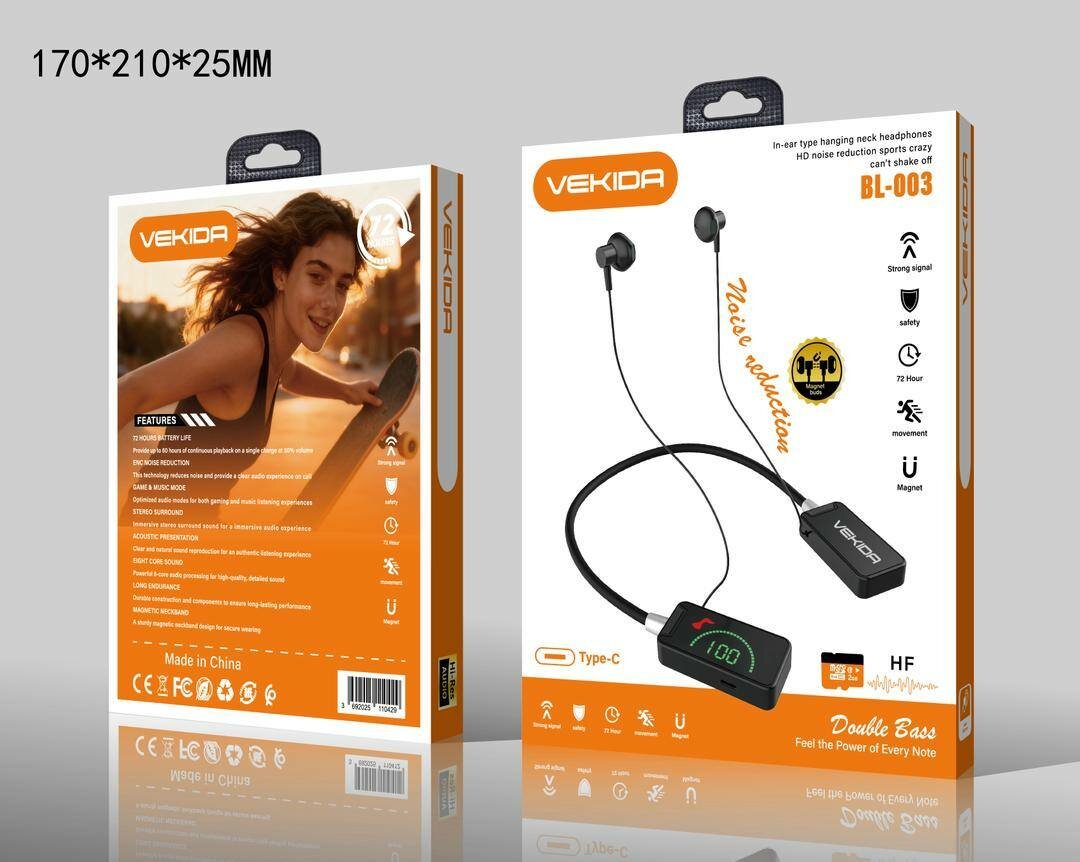 VEKIDA Bluetooth Neckband