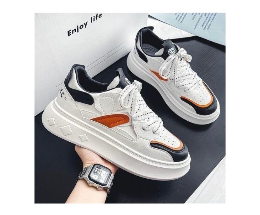 Baskets tendance multicolores