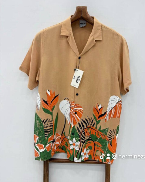 Chemise décontractée tropicale