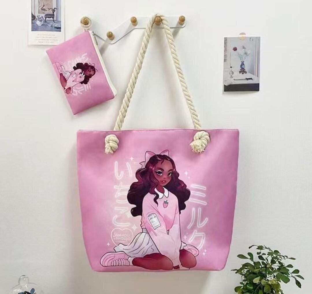 Sac cabas illustré tendance