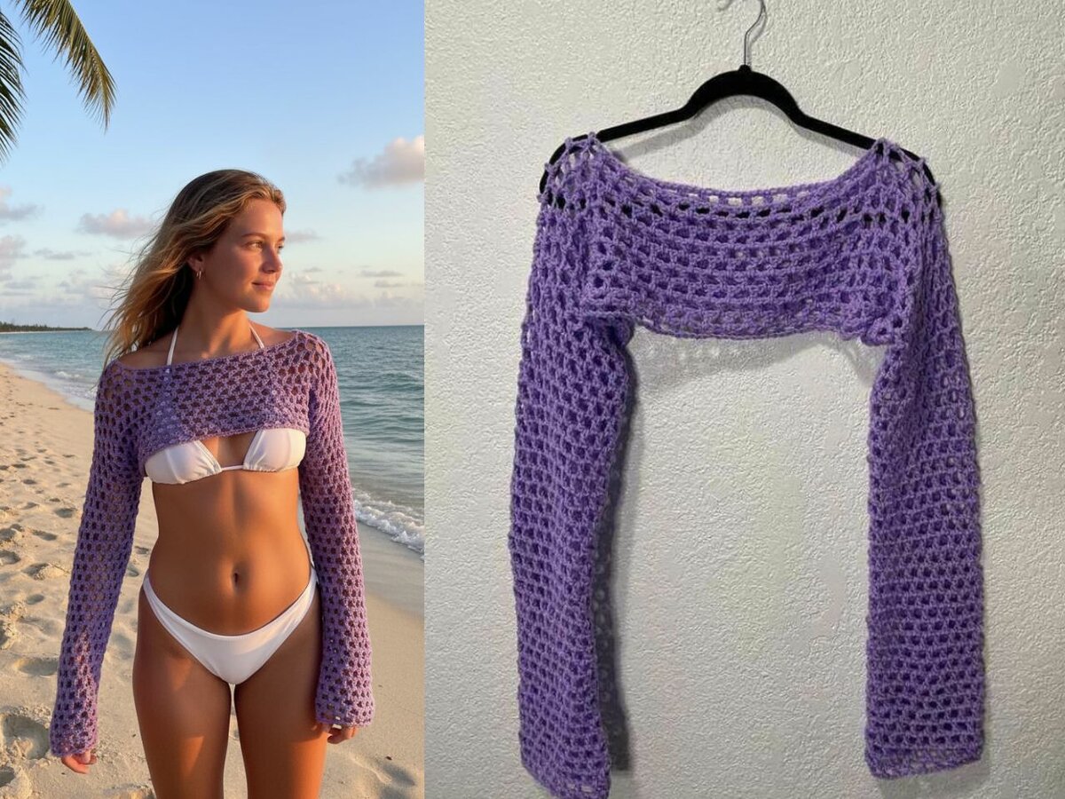 BOLÉRO TRICOTÉ MAIN