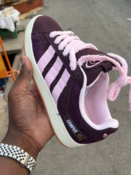 Chaussures Adidas Campus femme bordeaux