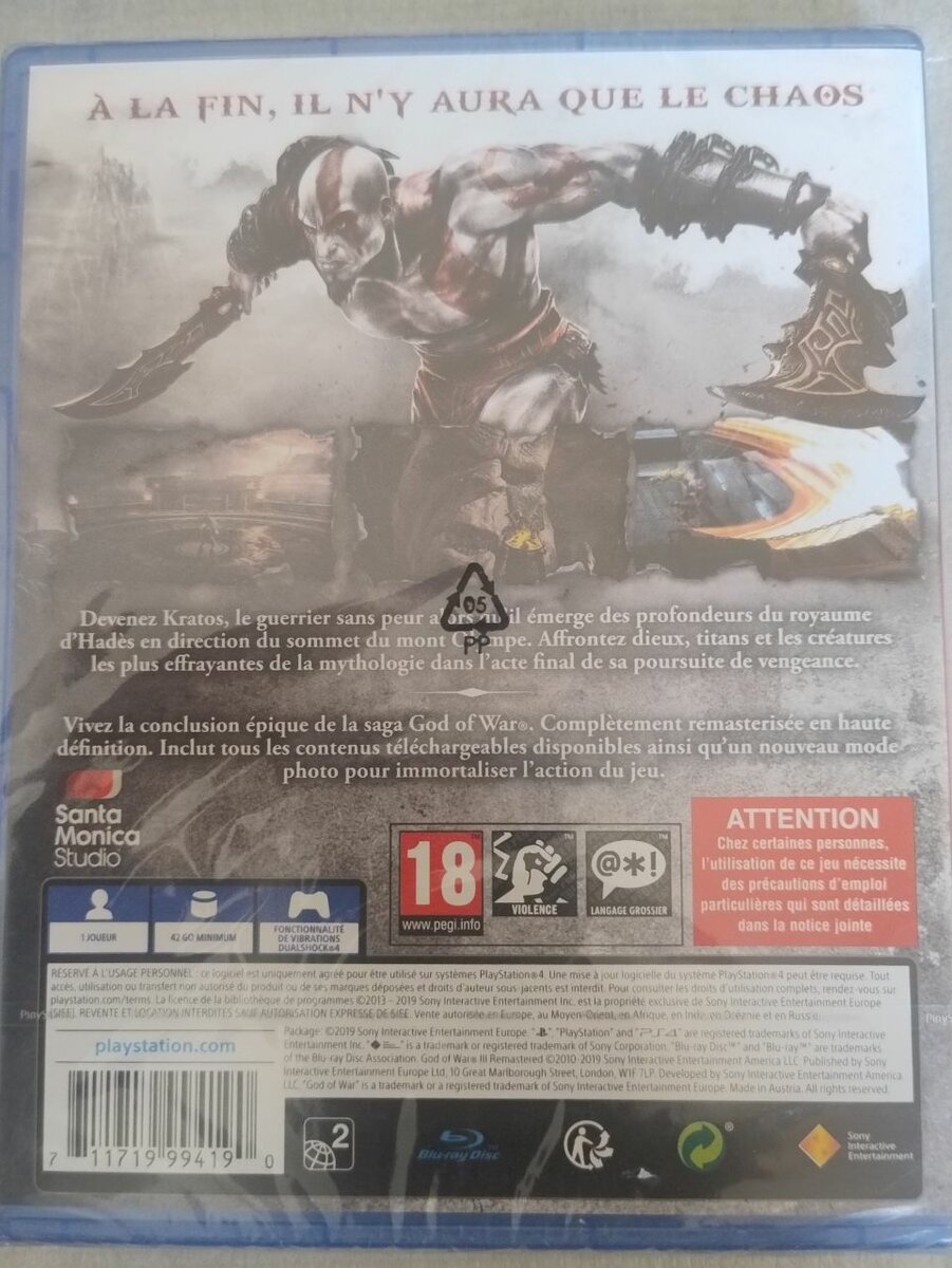 God of War Remastered PS4