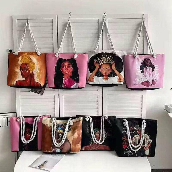 Sacs Tote en Coton Colorés