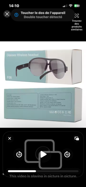 Lunettes Bluetooth sans fil