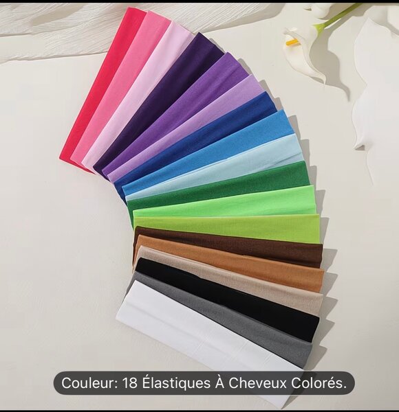 Élastiques à Cheveux Colorés pour Femmes
