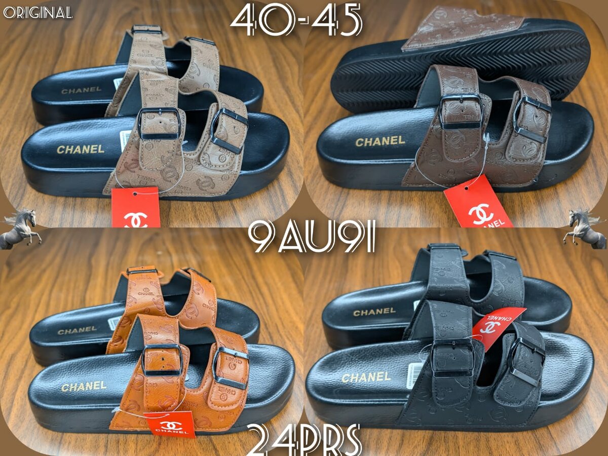 Sandales plates ZARA, CHANEL, Louis Vuitton