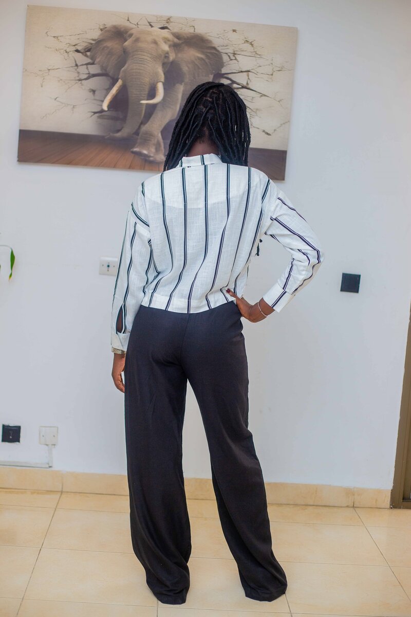 Complet lin Élégant femme