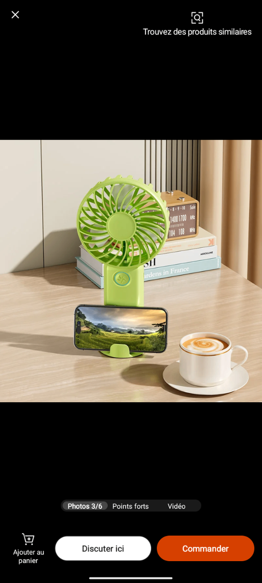 Mini ventilateur portable et puissant