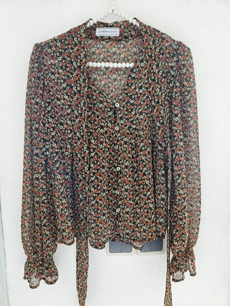 Blouse Fleurie Élégante Femme