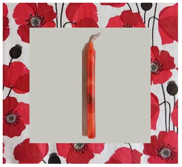 Bougies décoratives rouges