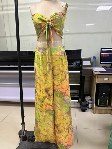 Ensemble été coloré femme