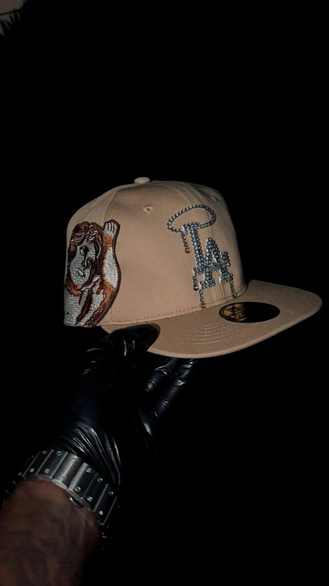 Casquette Snapback Beige Bulldog