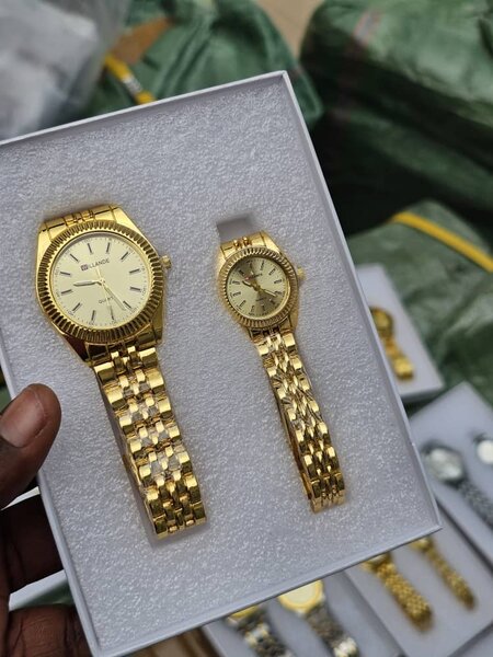 Montre couple en acier inoxydable