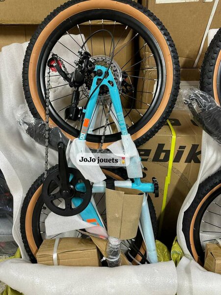 Vélo enfant turquoise 20 pouces