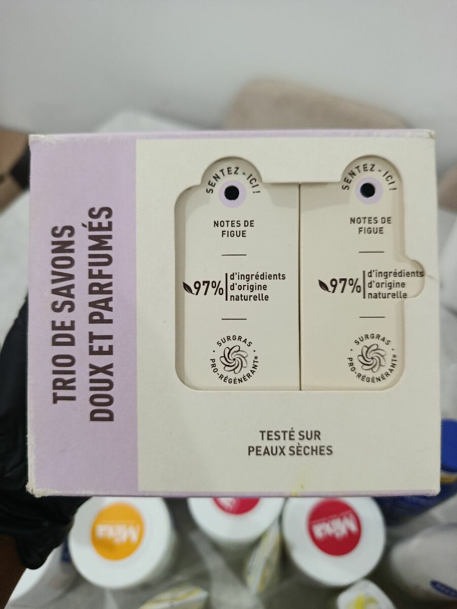 Savon Surgras Figue lot de 3