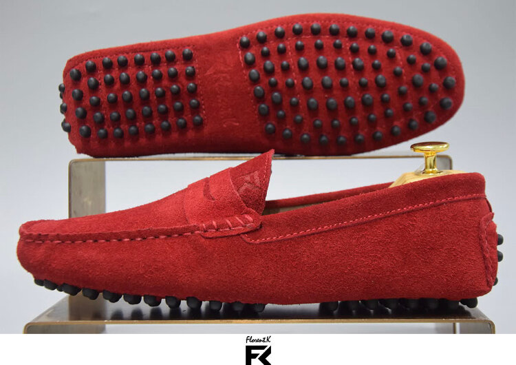 Mocassins cuir suédés pour homme