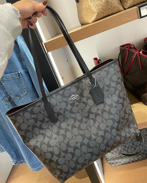 Sac shopping en cuir Coach pour femme