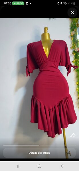 Robe élégante rouge