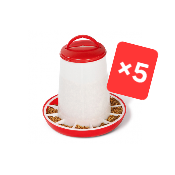 Lot de 5 mangeoires 1,5kg