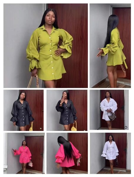 Robe Chemise Élégante Femme