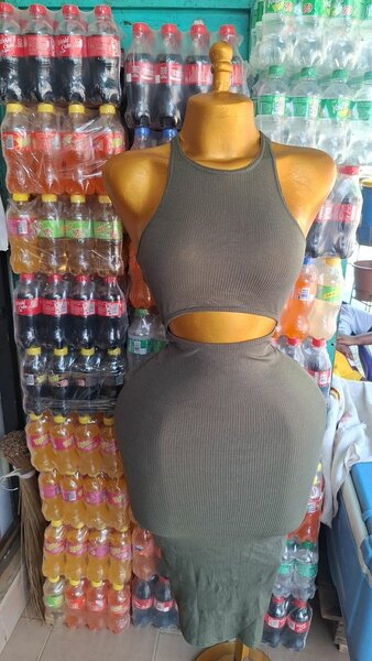 Robe moulante sans manches