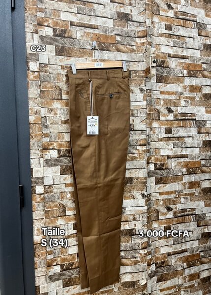 Pantalon marron homme
