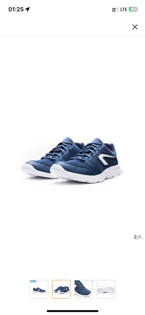 Chaussures de running homme bleu