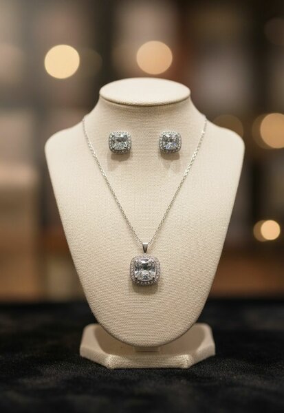 Parure Élégance Argentée