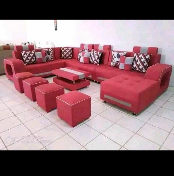 Canapé d'angle moderne en tissu