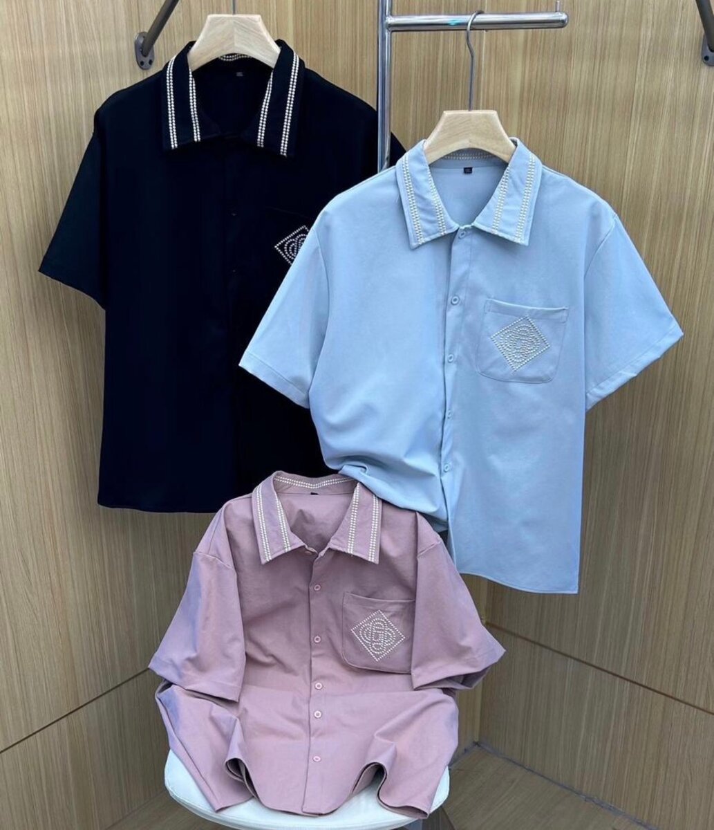 Chemises habillées à col perlé