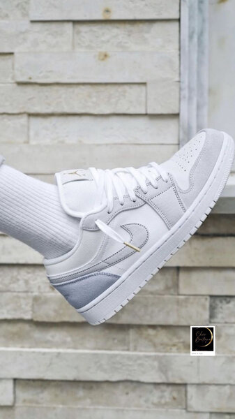 Baskets blanches en cuir unisexes