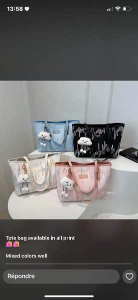 Sac cabas imprimé chic