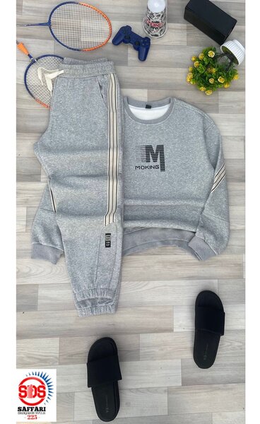 Ensemble survêtement gris homme