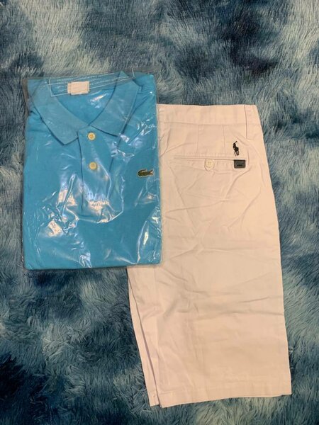 Ensemble polo et short blanc