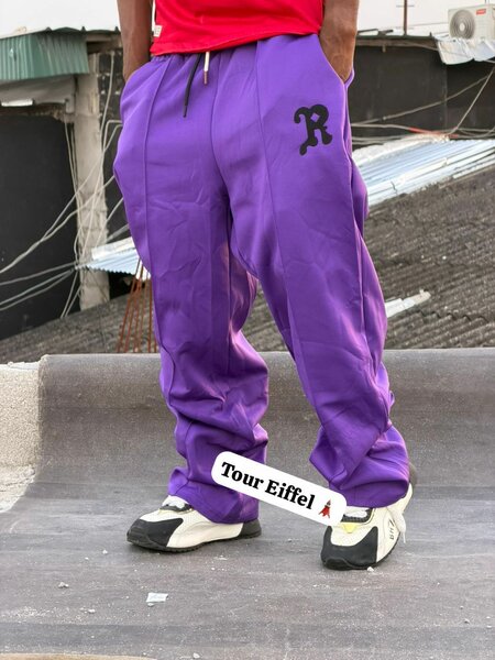 Pantalon de jogging violet homme