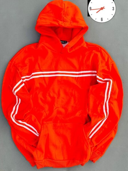 Sweat à Capuche Rouge Sportif