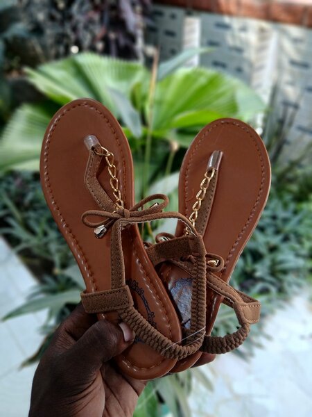 Women's Brown Leather Sandals