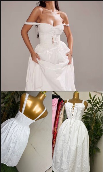 Robe blanche élégante pour femme