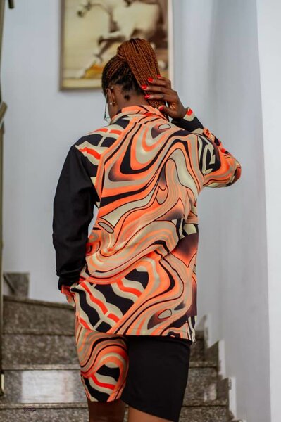 Chemise patchwork moderne femme