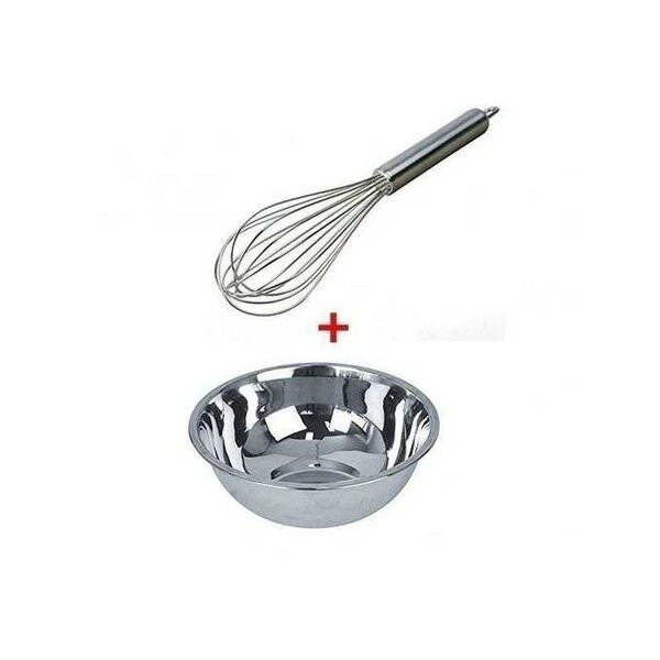Fouet et saladier en acier inoxydable