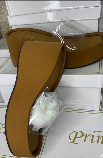 Mules en cuir marron